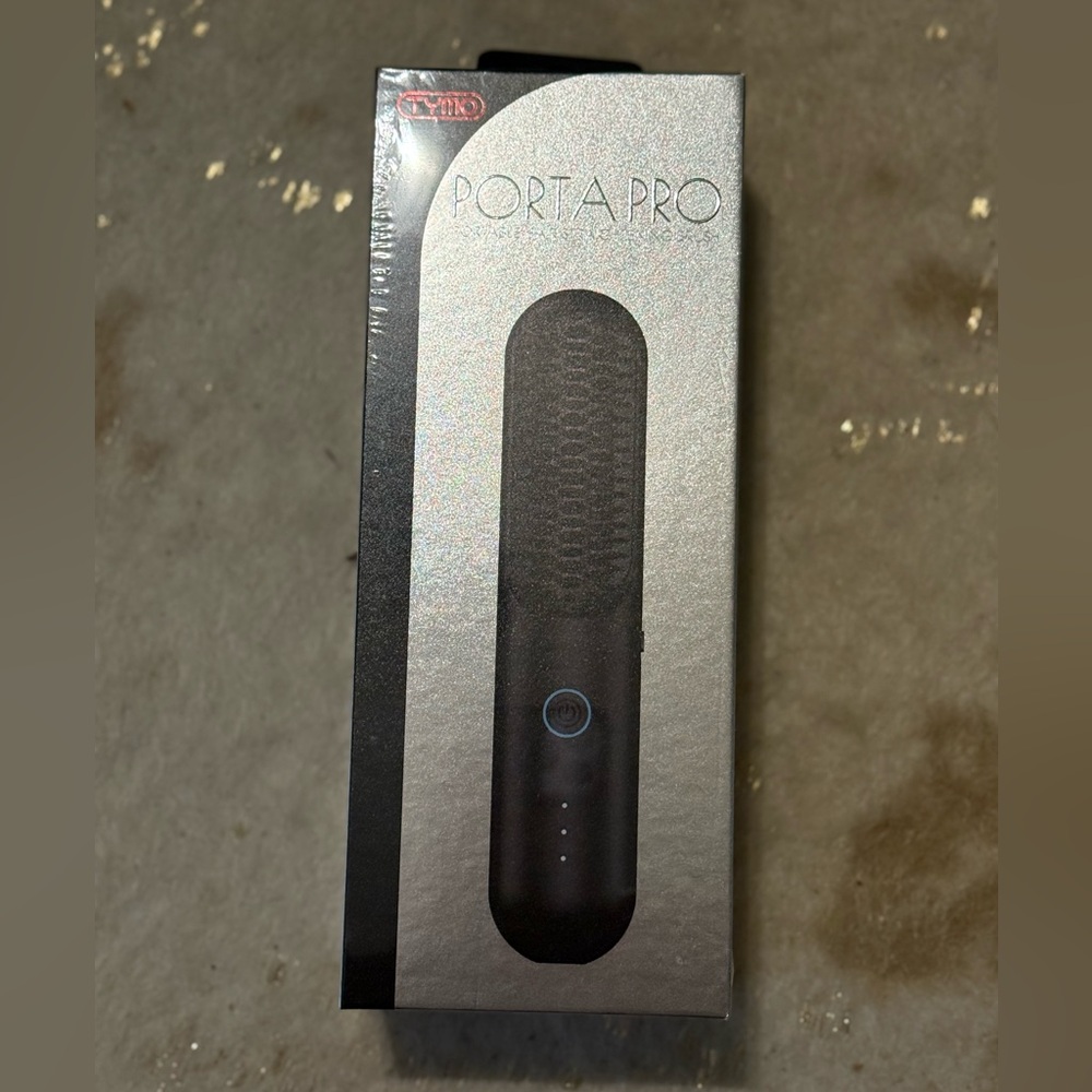 TYMO Porta Pro Portable Hair Straightening Brush - Black BNIB